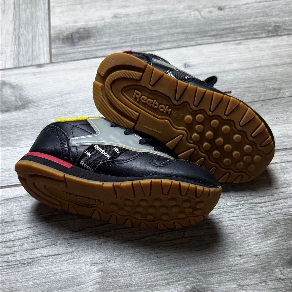 Reebok Toddler Sneakers in Black and Yellow